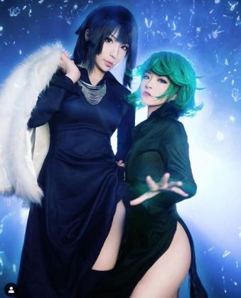 Dos hermanas hacen el cosplay perfecto de Fubuki y Tatsumaki – A-tamashi