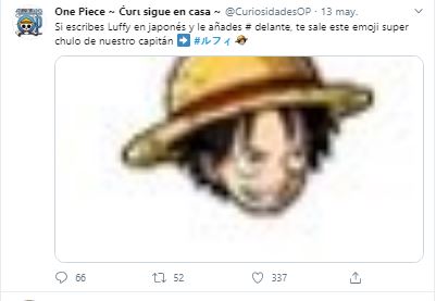 emoji de Luffy