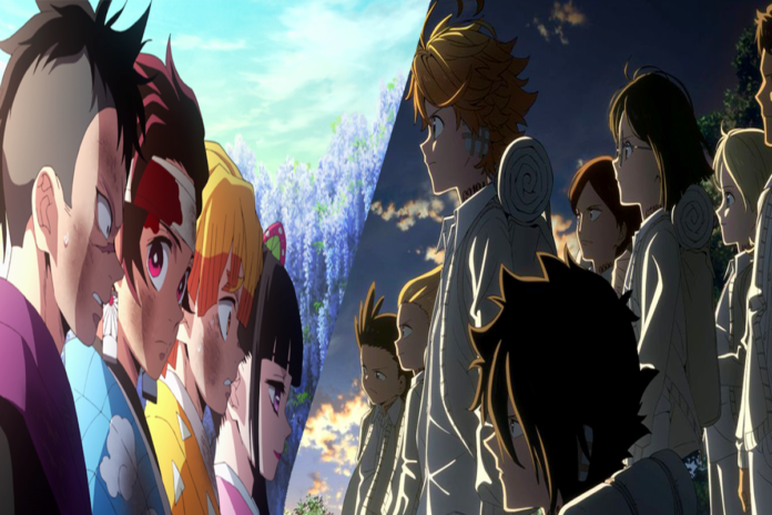 Demon Slayer Vs The Promised Neverland Ambas Obran Se Enfrentan Para 
